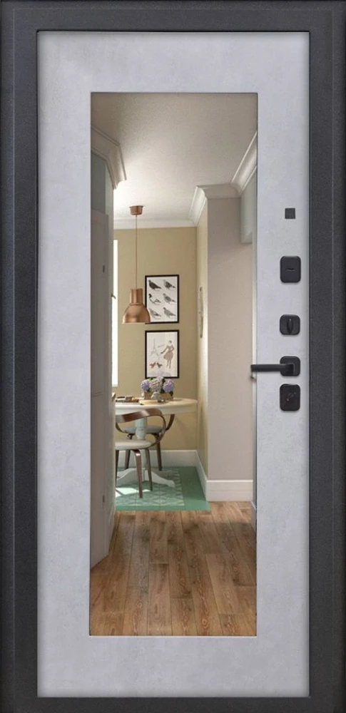 Входная дверь ДвериПРО Модель Л-46 ФЛЗ-603 Бетон снежный DPRO228156 внутренняя сторона