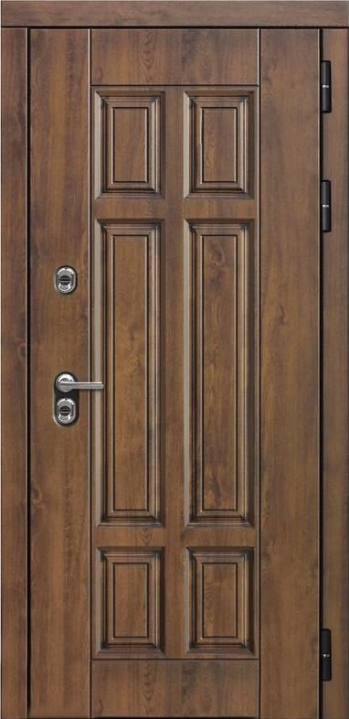 Входная дверь ДвериПРО Квадро A-1 (16мм, белая эмаль) DPRO196922 внешняя сторона