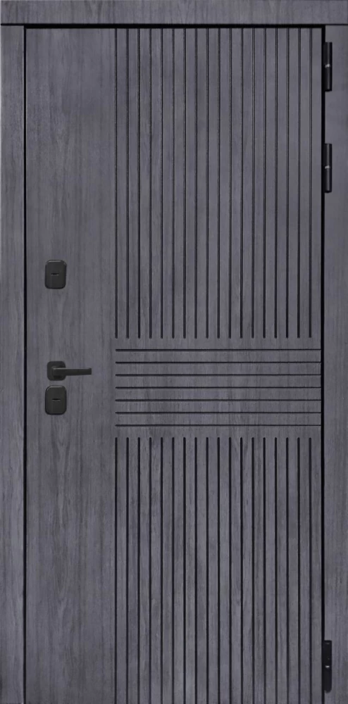 Входная дверь ДвериПРО Берген ФЛ-609 (L-52, 10мм, белый матовый) DPRO196524 внешняя сторона