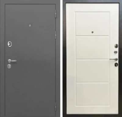 Дверь MXD Союз 90мм Антик Серебро - панель Лиственница Бьянка